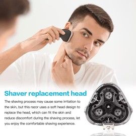 Replacement Shaver Head with Clean Brush Work for all Sweet-LF Waterproof Electric Razor SWS7105 SWSBK7105 by YTXXDEUS