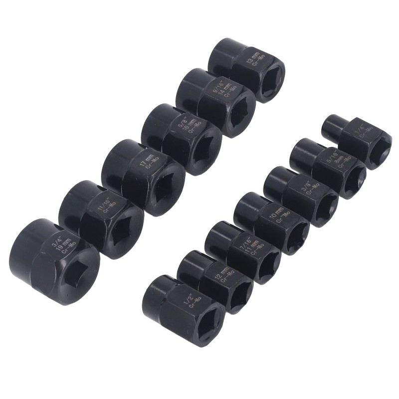 13Pcs Bolt Nut Remover Professional Bolt Nut Extractor Socket Set