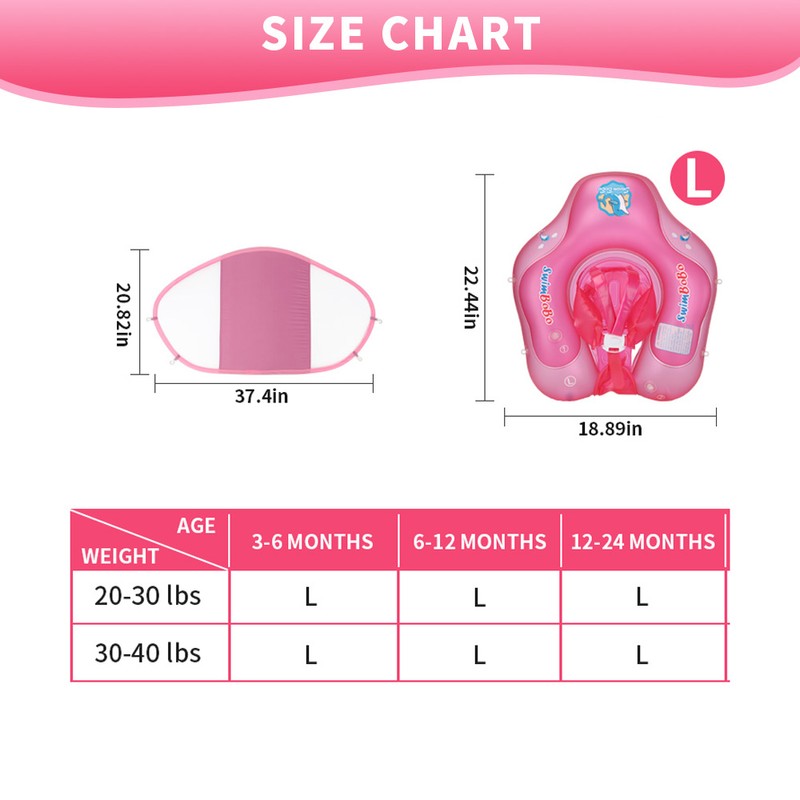 Inflatable Baby Swimming Float Baby Swim Float Ring Cute Baby