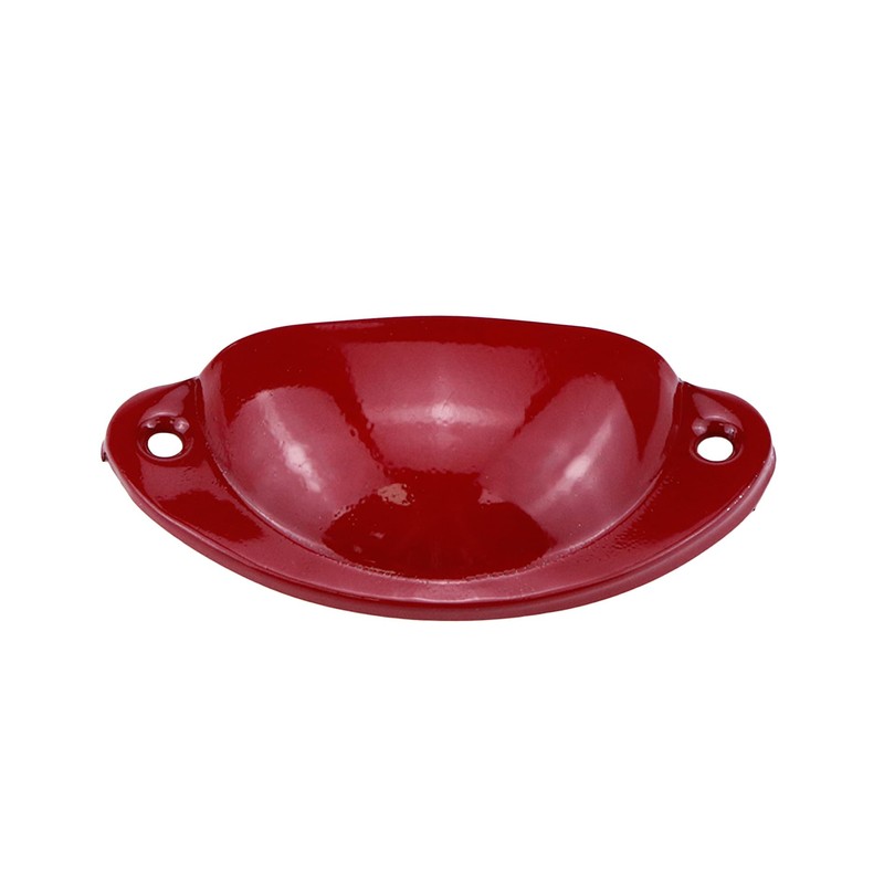 Nicerity Cup Pulls Shell Pull Handles Red for Dresser Kitchen