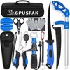 GPUSFAK Fishing Tool Kit, 11 Pieces Fishing Gear, Fishing Pliers