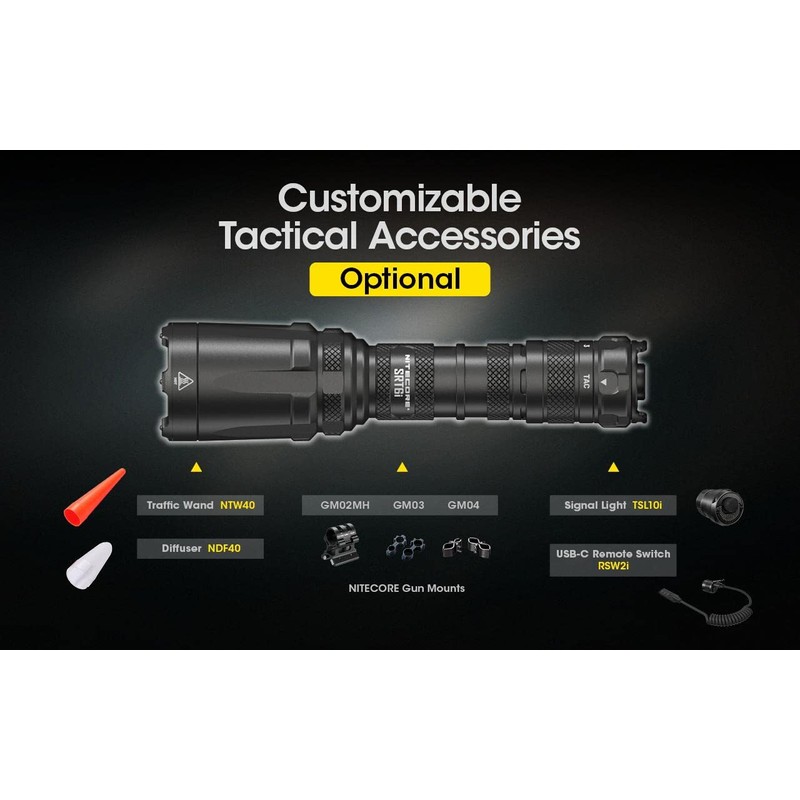 Nitecore SRT6i High Performance SmartRing Rechargeable Flashlight - 2100 Lumens