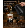 Gooseneck Electric Kettle with Temperature Control, 0.9L, Black