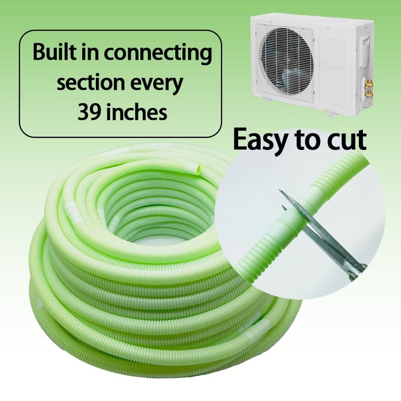 WEALINKII New Version 50ft Mini Split Air Conditioner Drain Hose,