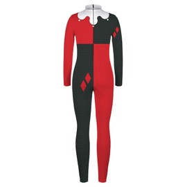 Remimi - Disfraz de Halloween para niños, con cierre en la espalda para niños y niñas, de 7 a 14 años, Negro y rojo, 13-14 Años