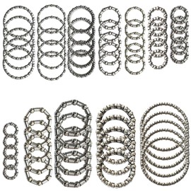 Albedel 5 Sets of 12 Kinds Bike Ball Bearing Headset Retainer Crank Caged Wheel OD 20mm to 50mm ID 11mm to 42mm 4mm to 8mm / 1/6" to 1/3" 60 pcs Repair Accessories