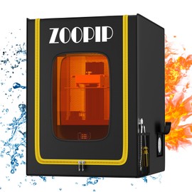 ZOOPIP 3D Printer Enclosure,Fireproof Resin 3D Printer Enclosure,Dustproof Vented Enclosure Cover with Tool Storage,Constant Temperature Protective Tent for Creality/Anycubic/Elegoo Series 3D Printer