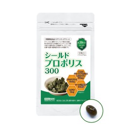 シールド乳酸菌 × プロポリス サプリメント 【シールドプロポリス300 高濃度70％ 】グリーンプロポリス セサミン 乳酸菌サプリ (腸内環境 乳酸菌 腸活 花粉 安眠 サプリ)［ リアルメイト ］1袋