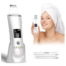 Ezzyso Limpiador Ultrasónico Scrubber Facial Skin Peeling Portatil