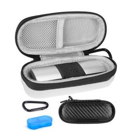 Case for Kardiamobile EKG Monitor, Compatible with Kardia Mobile EKG Heart Monitor, Hard Travel Box for Alivecor Kardiamobile 6L & 6L Max, Pill Box and Carabiner Clip Included