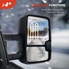 A-Premium Heated Mirror Glass with Backing Plate Compatible with Ford