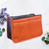 TOVINANNA Portable Toiletries Bag Double Zipper Large Compartment Organize Cosmetics