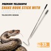 Smarkey Snake Hook, Stainless Steel Extensible snake grabber tool, 33