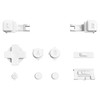 eXtremeRate White Custom Full Set Buttons for Gameboy Advance SP,