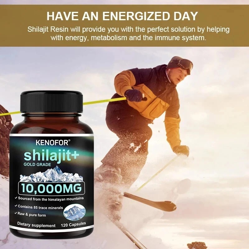 kenofor Himalayan Premium Pure Shilajit 120 Caps, IMPROVES VIGOR-VITALITY USA