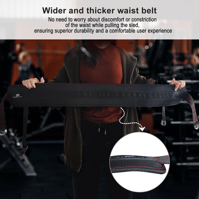 Sled Pulling Belt for Pulling Backwards: Adjustable Sled Belts for