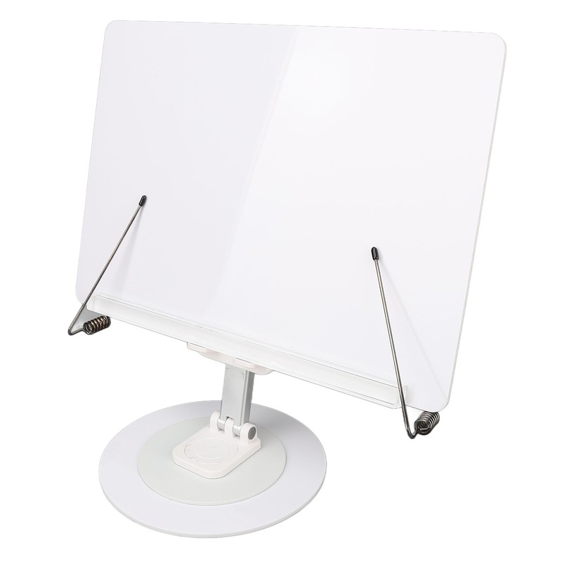 Book Reading Stand Foldable 360 Degree Rotating Book Stand Acrylic