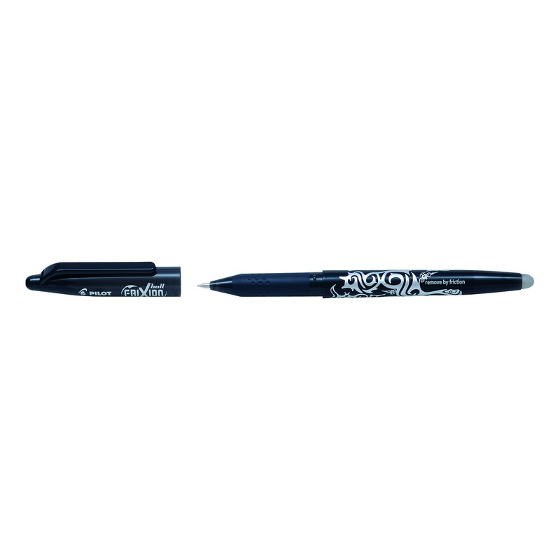 Pilot Frixion 0.7mm Rollerball Black Pen, Pack of 2