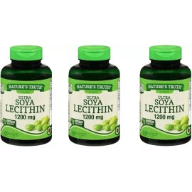 Ultra Nature's Truth Ultra Soya Lecithin 1200mg Soft Gels 120ct (3 Pack)