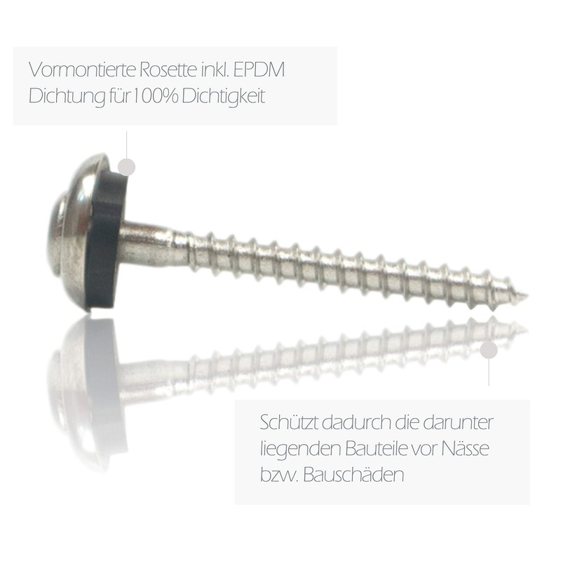 Stainless Steel Plumber Screws 4.5 x 35 mm 200 Pcs/Pack