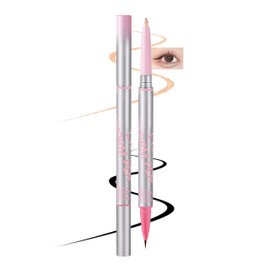 Erinde Tearbag Liner, Nude Bag Liner, Highlights, 02# Nude Diamond Color, Double Liner, Tear Bag Concealer, Slouchy Pencil, Eyeliner, Waterproof, High Closure, Double Core Pencil, 3D Sense, Color