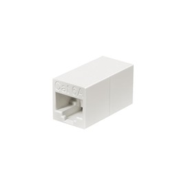 Monoprice Cat6A RJ45 in-Line Coupler, Straight Through, 8P8C, UTP, White