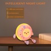 Donut Night Light for Kids, Cute Silicone Dimmable Touch Lamp