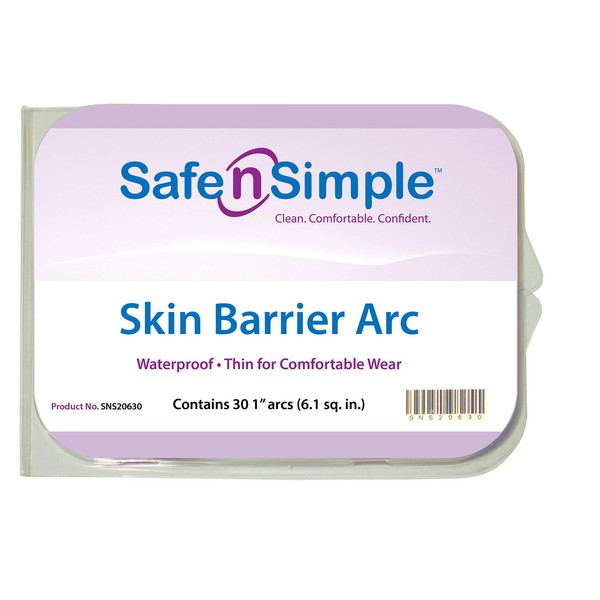 Safe n Simple Skin Barrier Arc, SNS20630 (Box of 30)
