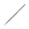 2PCS Silver Stainless Steel Cuticle Pushers – Triangle Cuticle Peeler