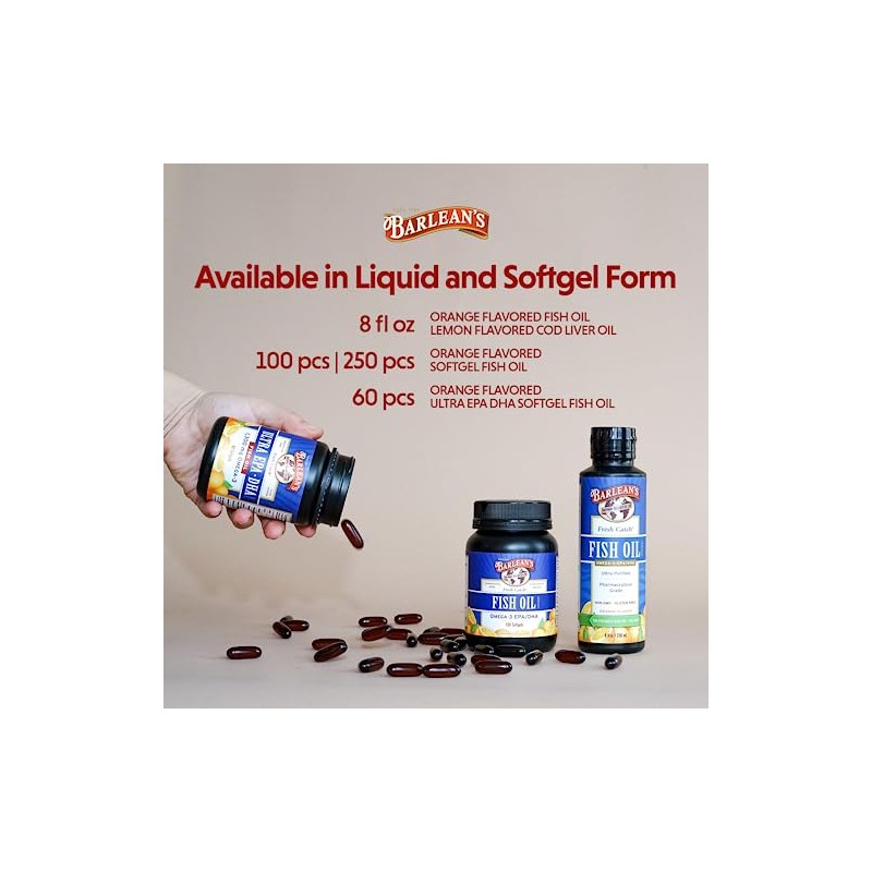 Barleans 100 mg Fresh Catch EPA-DHA -60 Soft Gels by