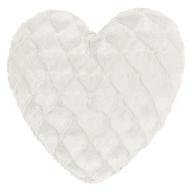 MAGMA Fluffy Hearts Decorative Cushion 40 x 35 cm White