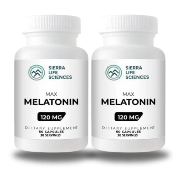 SIERRA LIFE SCIENCES - 120 mg High Dosage Melatonin Max