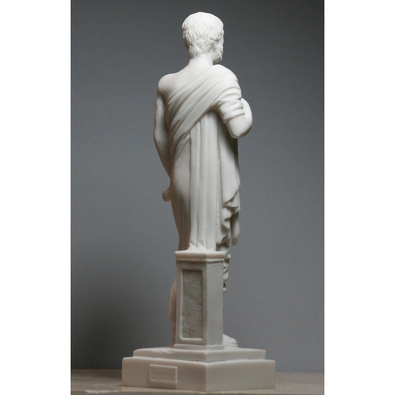 Aristotle Greek Philosopher and Scientist Cast Marble Statue Sculpture Figurine