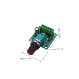 OSALADI Adjustable Speed Knob Pwm Dc Motor Controller 1.8v-12v 2a Low Voltage Speed Control 1803bk