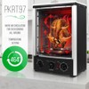 Versatile Vertical Countertop Oven with Rotisserie, Bake, Broil, & Kebab