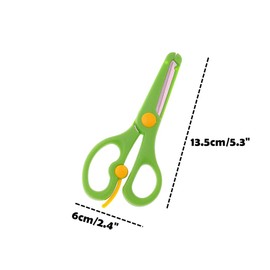 Kinteshun Children Scissors,Kids’ Artwork Blunt Tip Anti-Pinch Shears Students Cutter Scissors for DIY Handcraft Projects(5pcs)