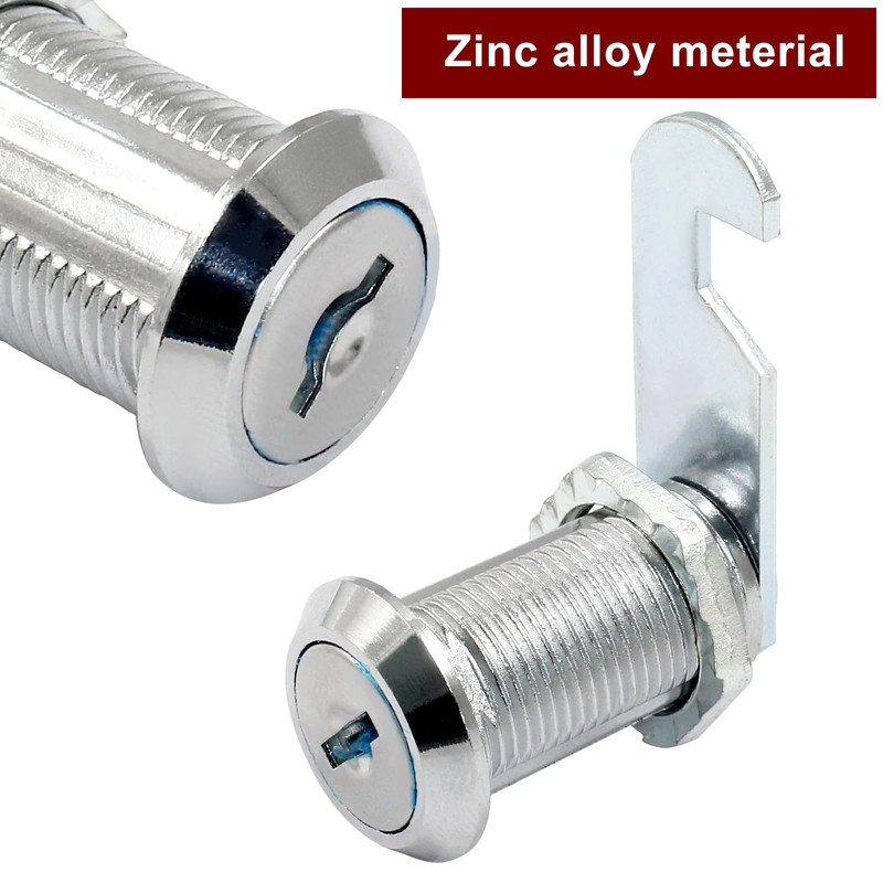 BokWin 1 Pcs Cabinet Cam Lock with Key 1-1/8 Inch