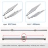 Full Extension Table Slide, Aluminum Telescopic Cabinet Table Guide Rail