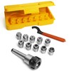 BMWOOD ER25 10Pcs Set Imperial Sizes MT2 Chuck Holder with