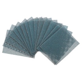 sourcing map 15pcs Mesh Sanding Sheets 120 Grits 3" x 4" Ceramic Abrasive Wet Dry Sandpaper Dust-Free Hook and Loop Abrasive Pads for Car Woodworking Metal Polishing & Grinding