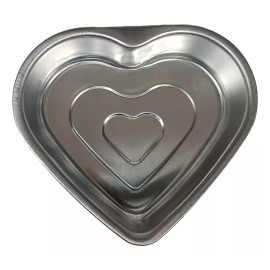 Odisea 2 Moldes De Aluminio Para Pastel O Gelatina Corazón 24cm