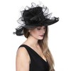 Women's Organza Church Kentucky Derby British Fascinator Bridal Tea Party
