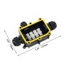 CNBTR Outdoor Underwater Junction Box 3 Way Cable Wire Connector