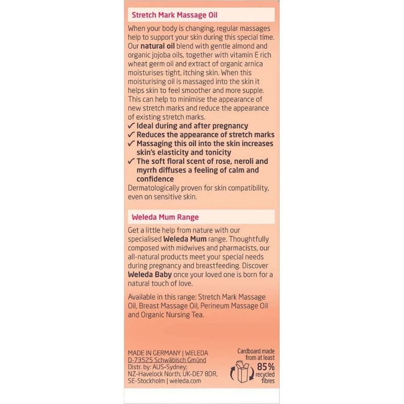 Weleda Stretch Mark Massage Oil 100ml