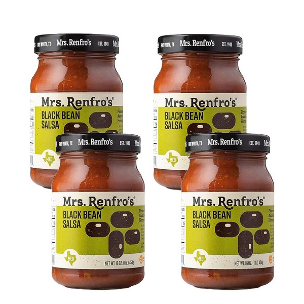 Mrs. Renfro’s Black Bean Salsa – Gluten Free (16-oz. jars, 4-pack)