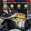 Meythway 𝐔𝐏𝐆𝐑𝐀𝐃𝐄 Stainless Steel Pots and Pans Set Non Toxic,