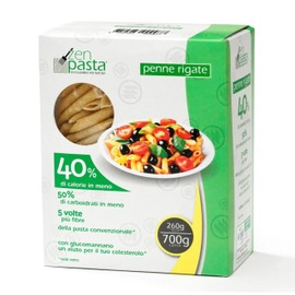 Zenpasta Penne Rigate con Farina di Konjac - Farina Konjac ad Alto Contenuto di Fibre e Basso Contenuto Calorico - Supporta il Colesterolo e la Digestione - 260g