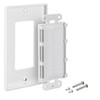 kwmobile 4 x Flush-Mounted Cable Grommet with Brush – Flush-Mounted