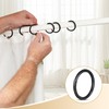JOZMMZEOOA Shower Curtain Rings, Pack of 100 Curtain Hooks, Inner