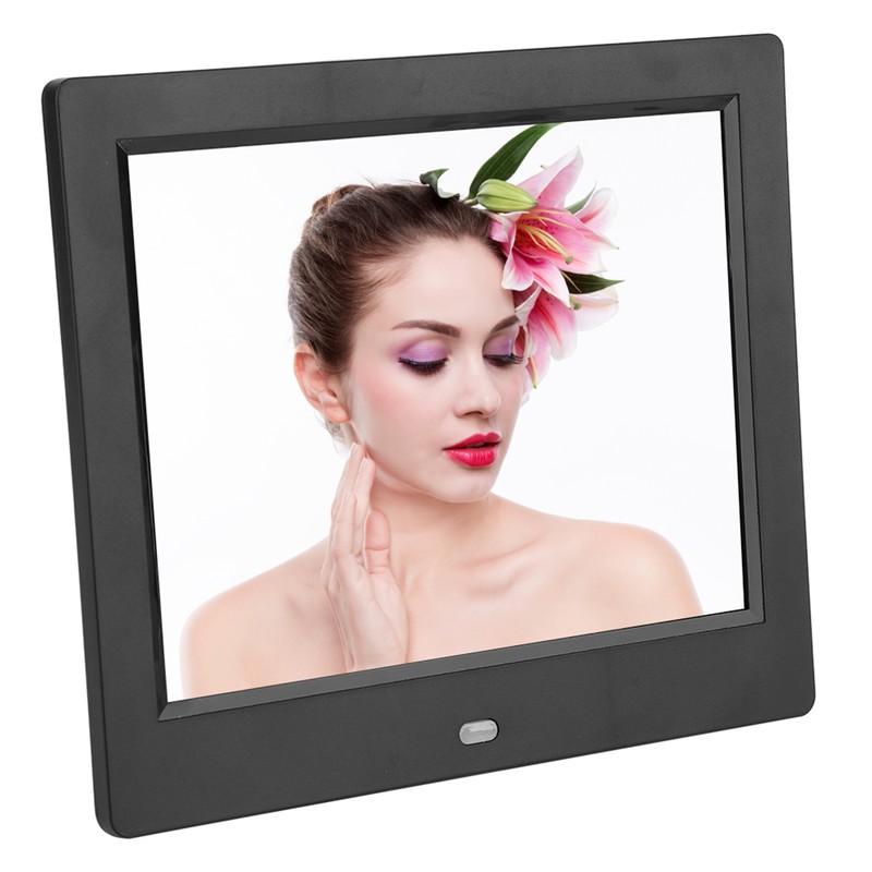 XCLT-808 8 Inch Desktop Electronic Clock Calendar Alarm Digital Photo